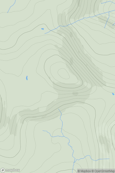 Thumbnail image for Beinn na h-Uamha [North Skye and Raasay] showing contour plot for surrounding peak